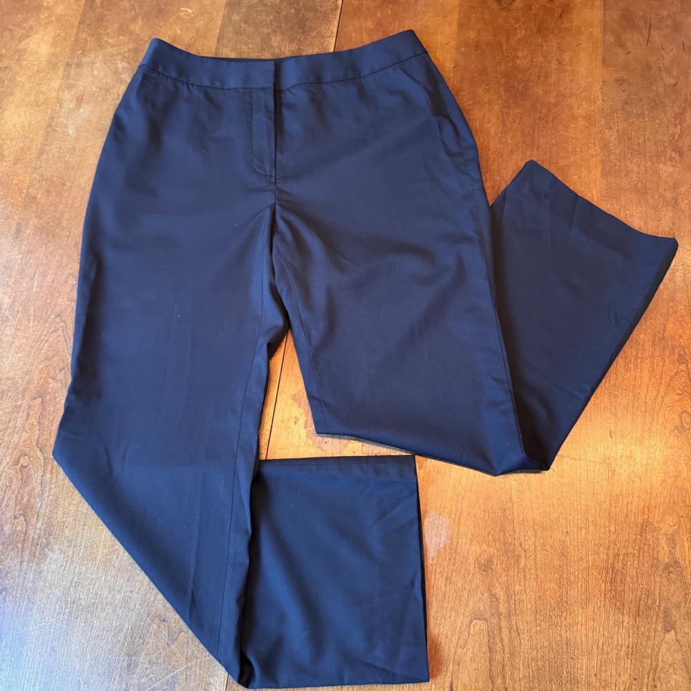 Lafayette 148 Pant‎ Women 4P Black Menswear Straight Leg Professional Tailored